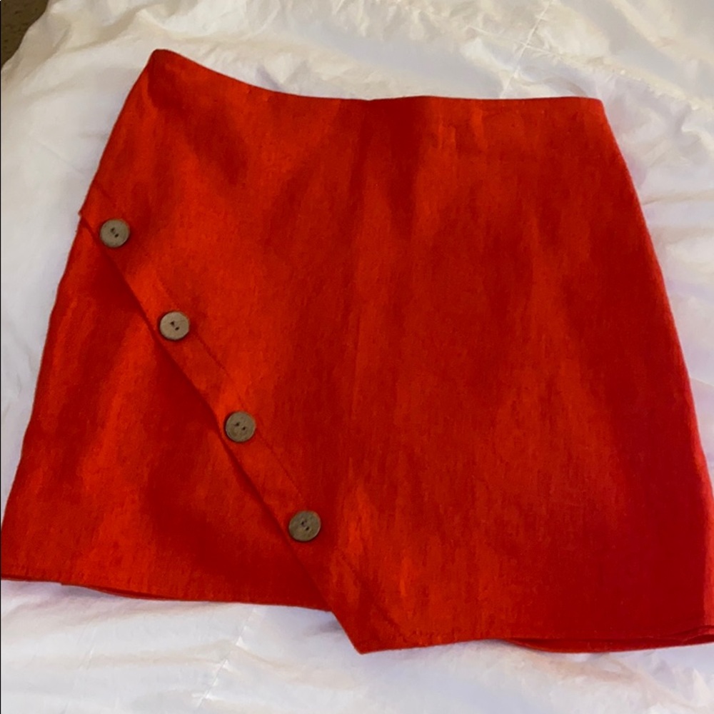 Red wrap skirt never worn